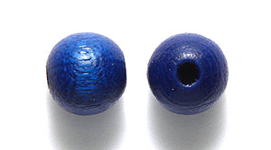 8WO178-CR: CZ Wood Round DK Blue 8mm-100PC