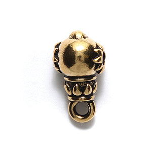 TC5814-AG: Guru Bead Lotus 9x16mm Ant GLD