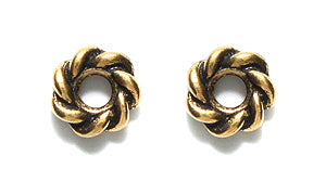 TC5707-AG: Twisted 8mm Large Hole Ant GLD