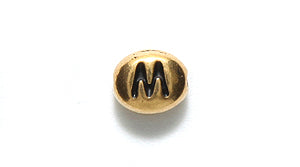 TC510-MG: Letter M 6x7mm Ant GLD