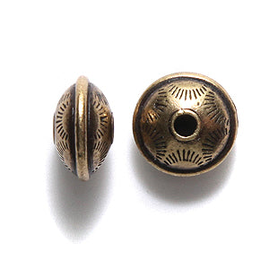 TC5831-AB: Western Bead 6x10.5mm Ant Brass