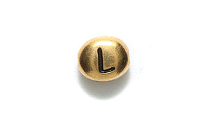 TC510-LG: Letter L 6x7mm Ant GLD