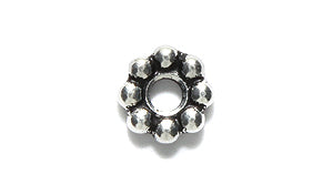 TC5689-AS: Beaded 8mm 2.5mm ID Ant SIL