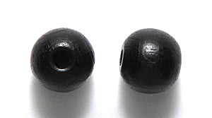 8WO109-CR: CZ Wood Round Black 8mm-100PC