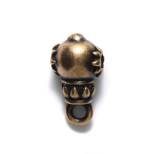 TC5814-AB: Guru Bead Lotus 9x16mm Ant Brass