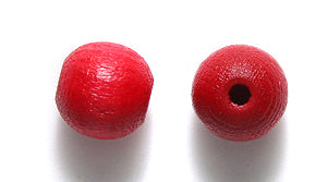 8WO147-CR: CZ Wood Round DK Red 8mm-120PC