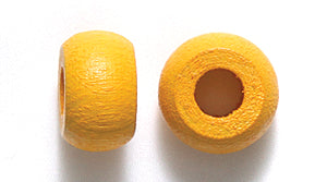 10WC127-CR: CZ Wood Crow Corn Yellow 6x10mm 4mm Hole-100PC