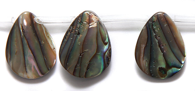 46AB558: Abalone Tear Drop 15x20mm 20PST Average