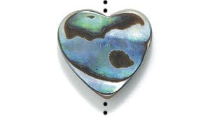 53AB558-F: Abalone Flat Heart 12mm