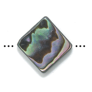 86AB558-FR: Abalone Flat Diamond 12mm 3PC