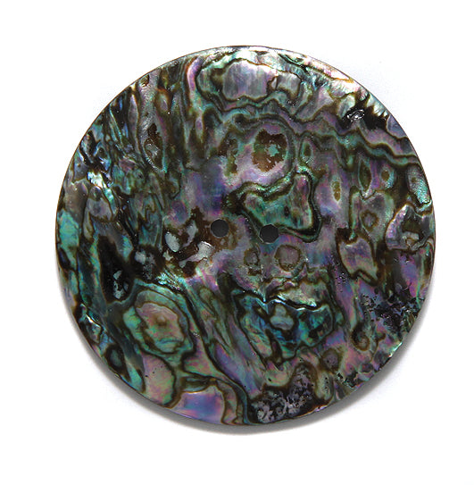 AB170-2: Abalone Choker Center 2 Hole Disc 38mm