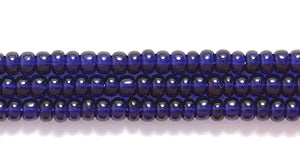 11SB279R: CZ Seed Bead Trans Deep Cobalt 11/0-1HK