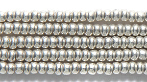 10SB813-WR: CZ Seed Bead Terra Metallic Silver 10/0-1HK