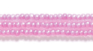 11SB794R: CZ Seed Bead Colorlined DK Pink 11/0-1HK