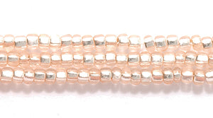 11SB451R: CZ Seed Bead SIL-Line Coated Champagne 11/0-1HK