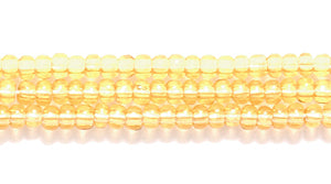 11SB252R: CZ Seed Bead Trans LT Topaz 11/0-1HK