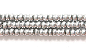 10SB915-MER: CZ Seed Bead Silk Silky Silver 10/0-1HK