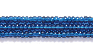 11SB269R: CZ Seed Bead Trans Montana Blue 11/0-1HK