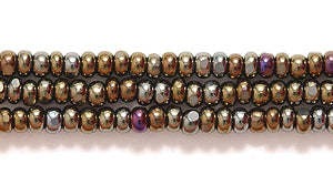 11SB558-CR: CZ Seed Bead True Cut Brown Iris AB 11/0-1HK