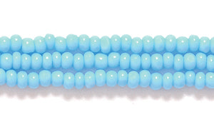 11SB162-CR: CZ Seed Bead True Cut LT Turquoise Blue 11/0-1HK