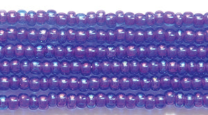 11SB598-CLR: CZ Seed Bead Color Lined Blue/ Amethyst 11/0-1HK