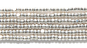 13SB813-SAR: CZ Seed Bead Charlotte Sterling Silver 13/0-1HK 6-7GMs