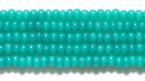 11SB982R: CZ Seed Bead Dyed Alabaster Bright Green 11/0-1HK