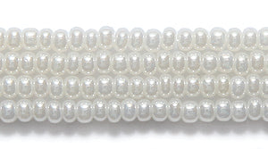 10SB614R: CZ Seed Bead Pearl Off White 10/0-1HK