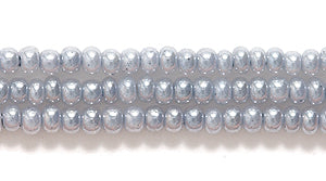 10SB605R: CZ Seed Bead Pearl Grey 10/0-1HK