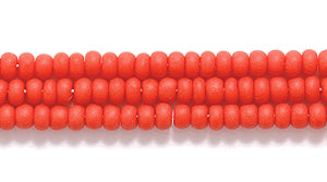 11SB144-MR: CZ Seed Bead Op MED Red Matte 11/0-1HK