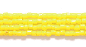 12SC122R: CZ Seed Bead 3-cut Opaque LT Yellow 12/0-1HK