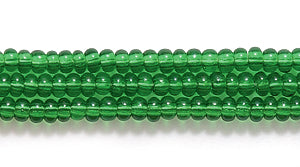 11SB283R: CZ Seed Bead Trans MED Green 11/0-1HK