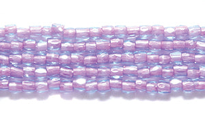 12SC769R: CZ Seed Bead 3-cut Color Lined Blue-purple 12/0-1HK