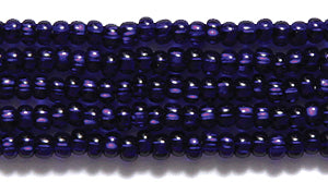 11SB479R: CZ Seed Bead SIL-Line Deep Cobalt 11/0-1HK