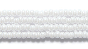 11SB312R: CZ Seed Bead Sfinx Chalk White 11/0-1HK