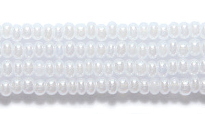 11SB612R: CZ Seed Bead Pearl White 11/0-1HK