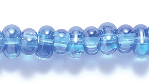 91SB374-TR: CZ Seed Bead Farfalle Sfinx Trans Sapphire 3x7mm-1STR