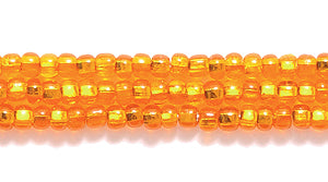 11SB432R: CZ Seed Bead SIL-Line LT Orange 11/0-1HK