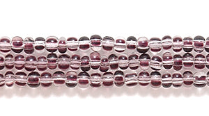 11SB2210-TR: CZ Seed Bead Crystal 4 Black Stripe 11/0-1HK