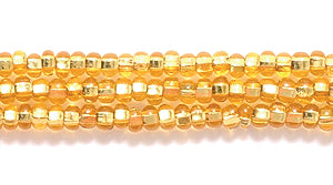 11SB454R: CZ Seed Bead SIL-Line Gold 11/0-1HK