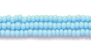 11SB161R: CZ Seed Bead Op Pale Turquoise Blue 11/0-1HK