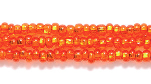 11SB434R: CZ Seed Bead SIL-Line Orange 11/0-1HK