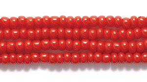 11SB148R: CZ Seed Bead Op Brick Red Mahogany 11/0-1HK