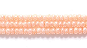 11SB636R: CZ Seed Bead Pearl Peach 11/0-1HK