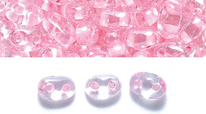 74SB3791R: CZ Twin 2-H Coated Pink Lined Sfinx 2.5x5 50GM