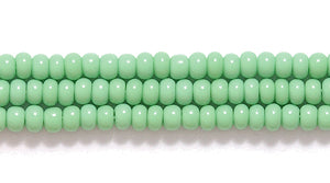 11SB182R: CZ Seed Bead Op LT Green 11/0-1HK