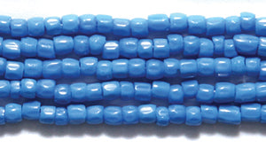 9SC166R: CZ Seed Bead 3-cut Deep Turquoise Blue 9/0-1HK