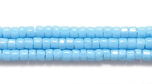 9SC164R: CZ Seed Bead 3-cut Opaque Turquoise Blue 9/0-1HK