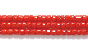 9SC146R: CZ Seed Bead 3-cut Opaque DK Red 9/0-1HK