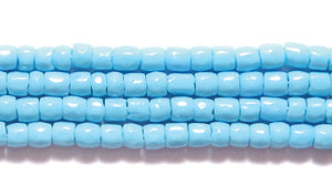 9SC162R: CZ Seed Bead 3-cut LT Turquoise Blue 9/0-1HK